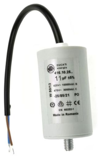Slika KONDENZATOR SA KABLOM 11mf 475V DUCATI