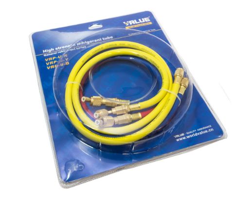 Slika SET FREONSKIH CREVA SA KUG VENTILOM 3X120 1/4/180 1/4/60 VALUE VRP-C